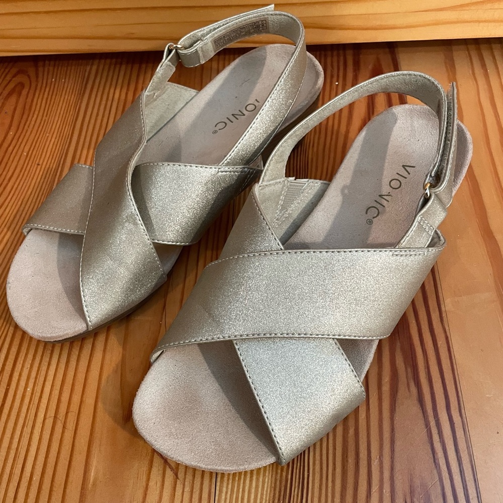Gold Vionic Sandals